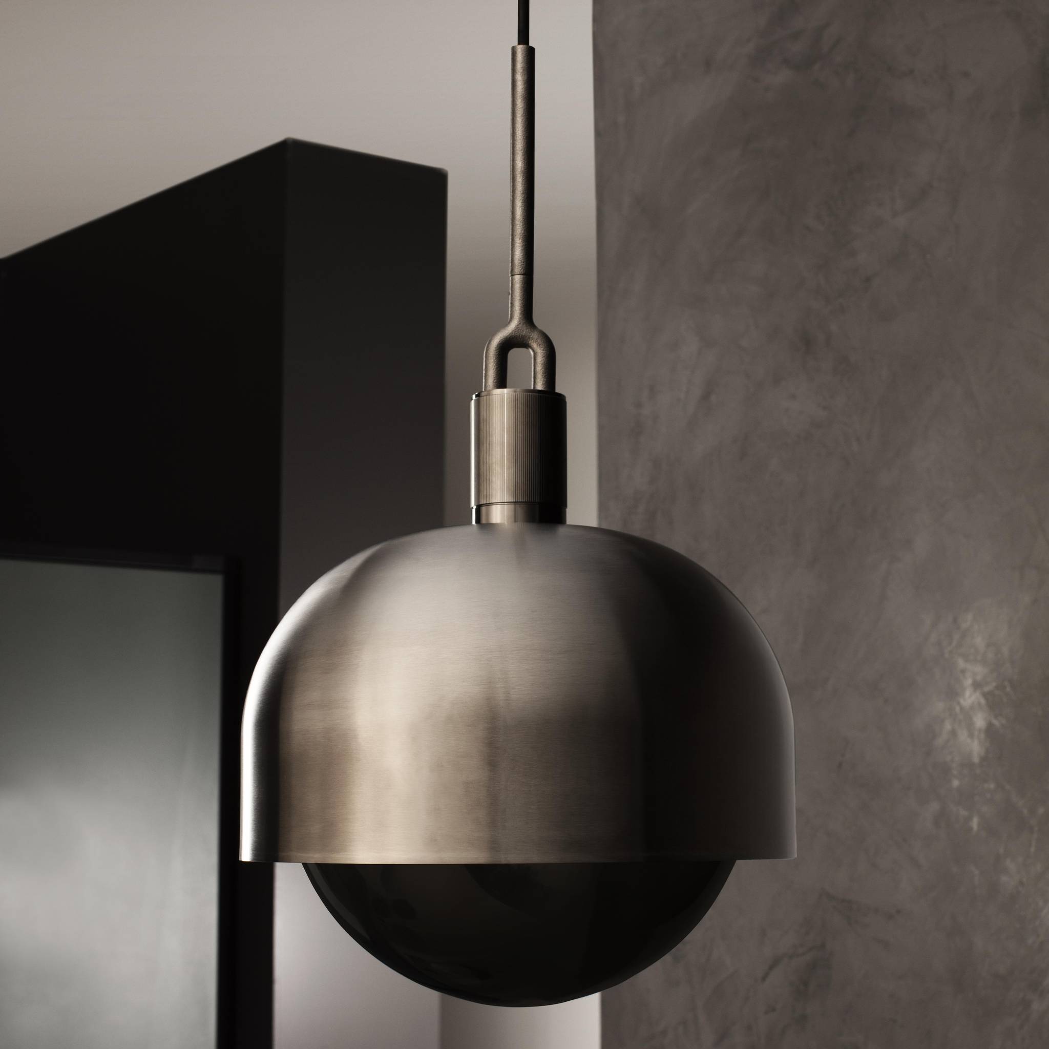 Buster + Punch Forked Shade Pendant Large in a kitchen