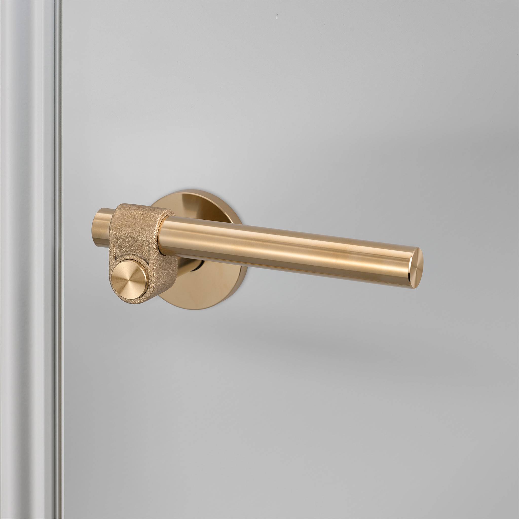 Buster + Punch Door Handle Set Cast Brass by Araco Interiors