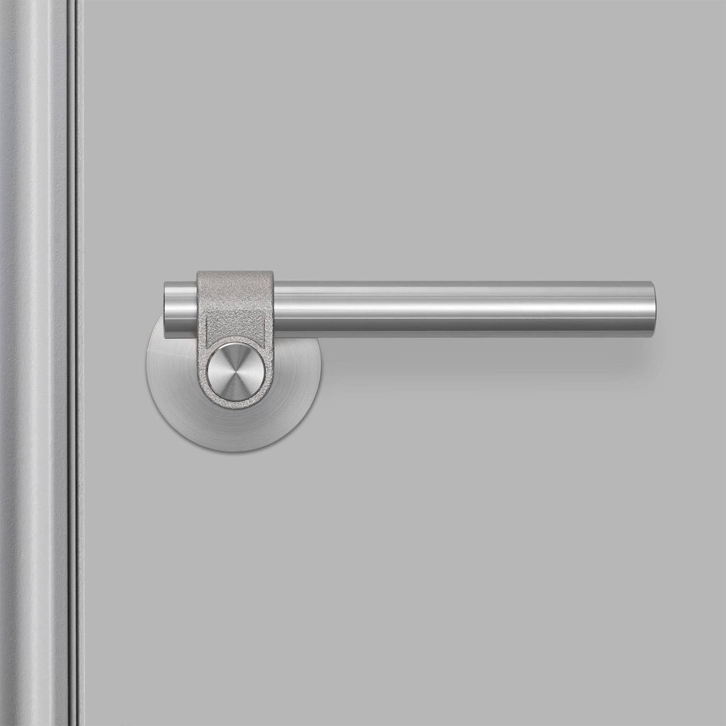Buster + Punch Door Handle Set Cast Steel front by Araco Interiors