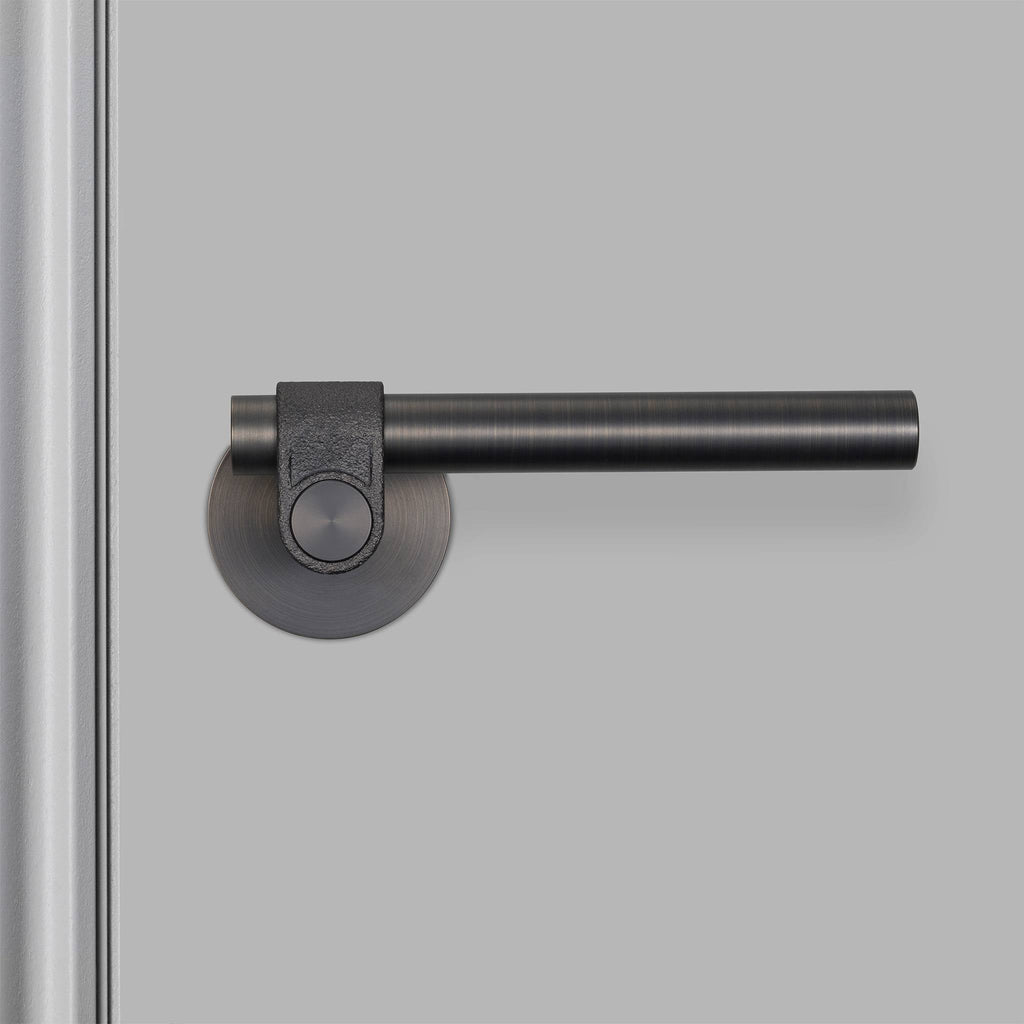 Buster + Punch Door Handle Set Cast Smoked Bronze front by Araco Interiors