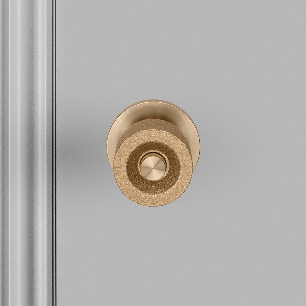 Buster + Punch Door Knob Set Cast in Brass front