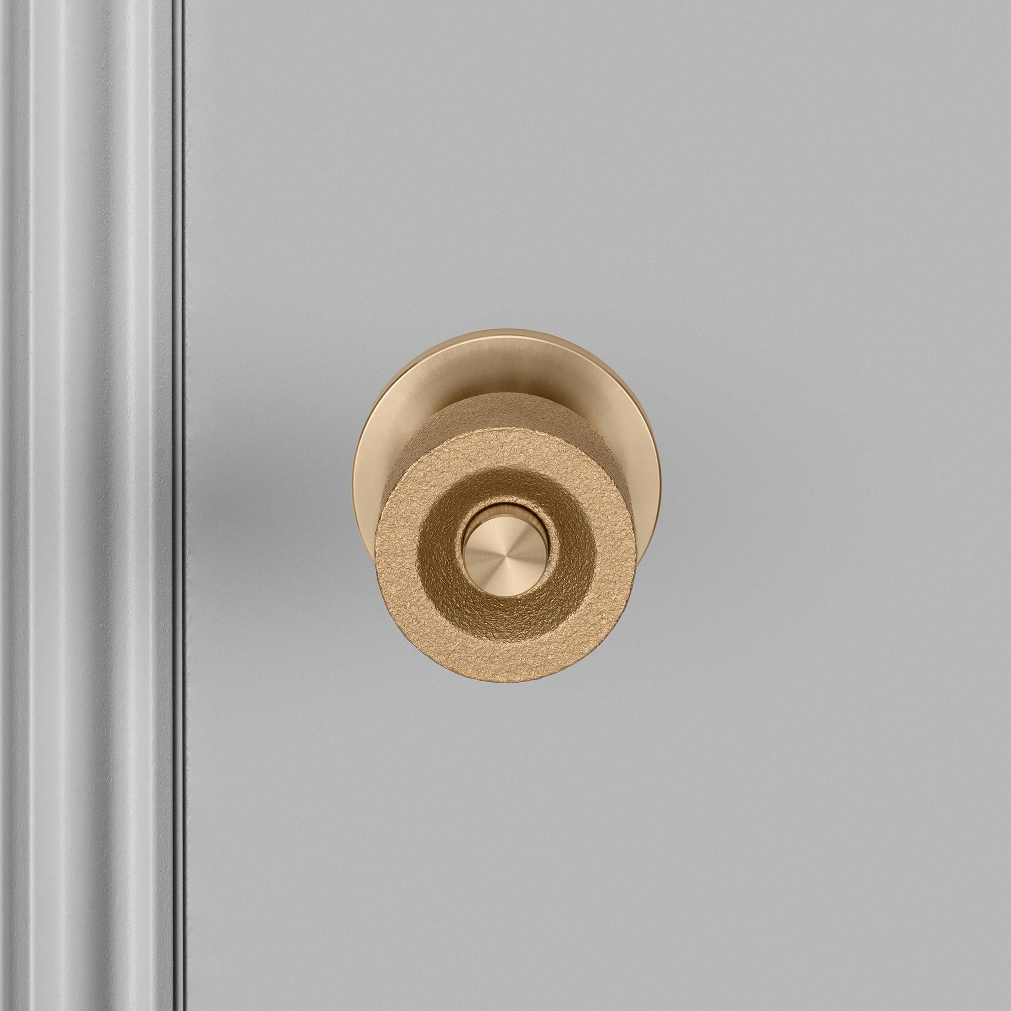 Buster + Punch Door Knob Set Cast in Brass front