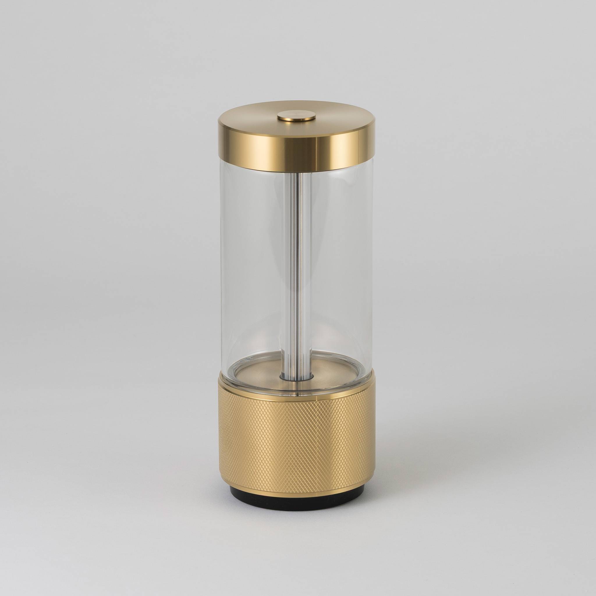 Buster + Punch Takeout portable table light in Brass, off