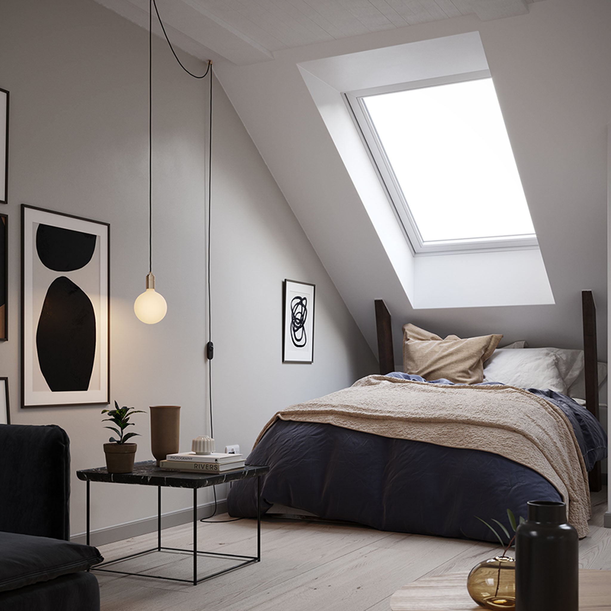 Tala Sphere IV Plug-In Pendant in Graphite