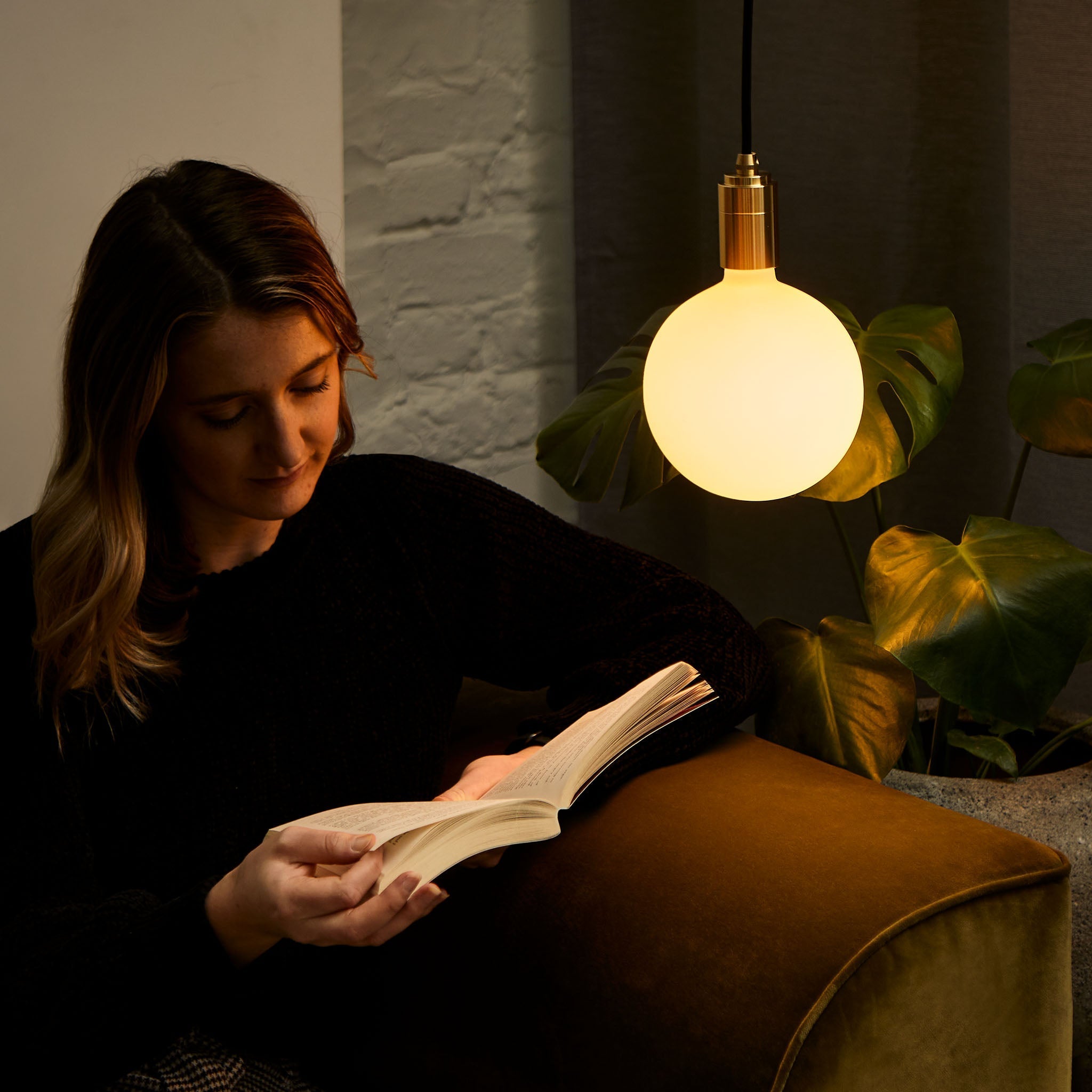 Tala Sphere IV Pendant Light in Brass (view 2)