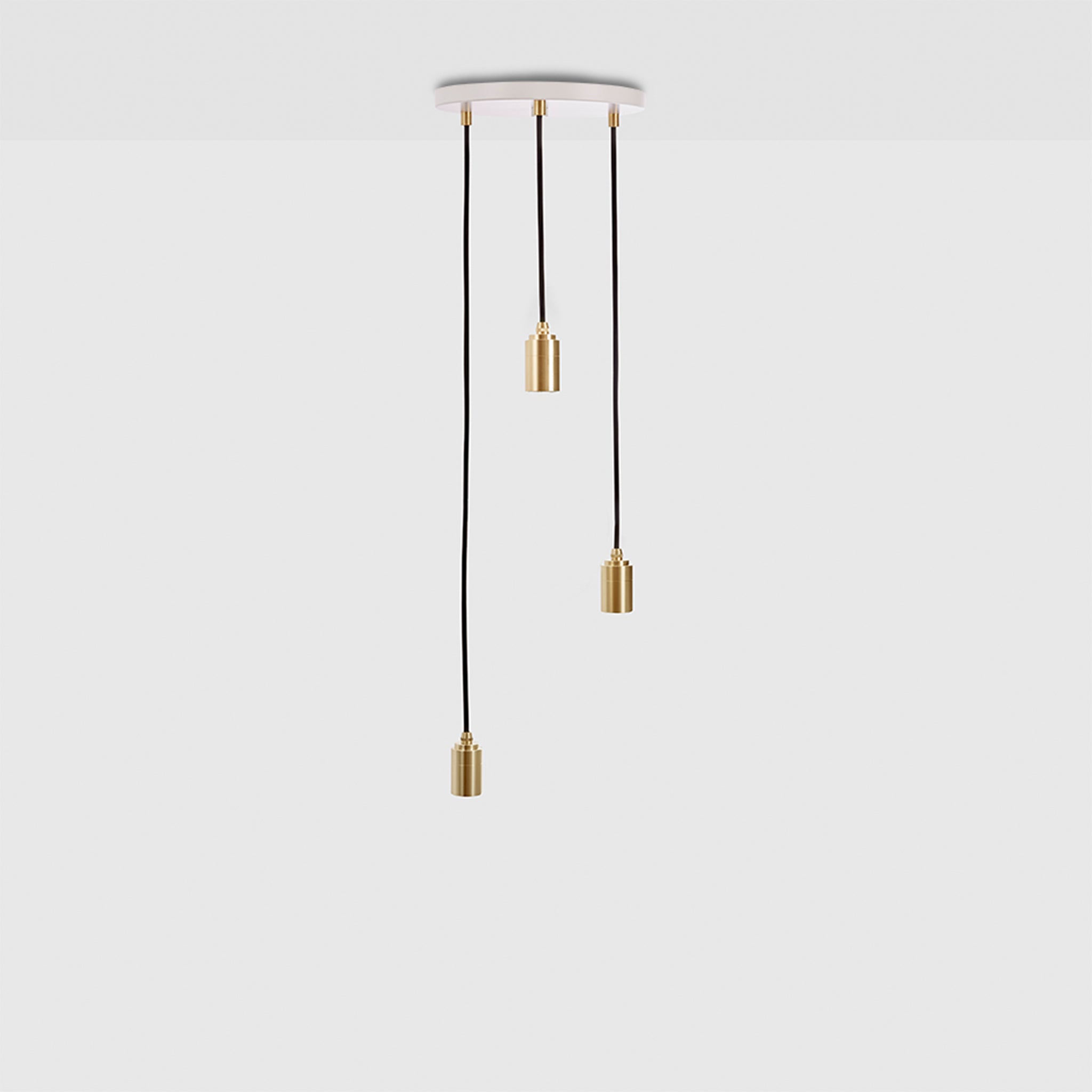 Tala Triple Pendant in Brass (view 3)
