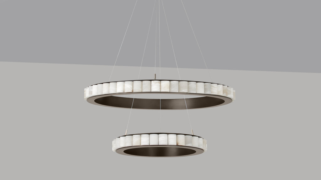 CTO Lighting Avalon Halo Ceiling Rose luxury lighting by Araco Interiors