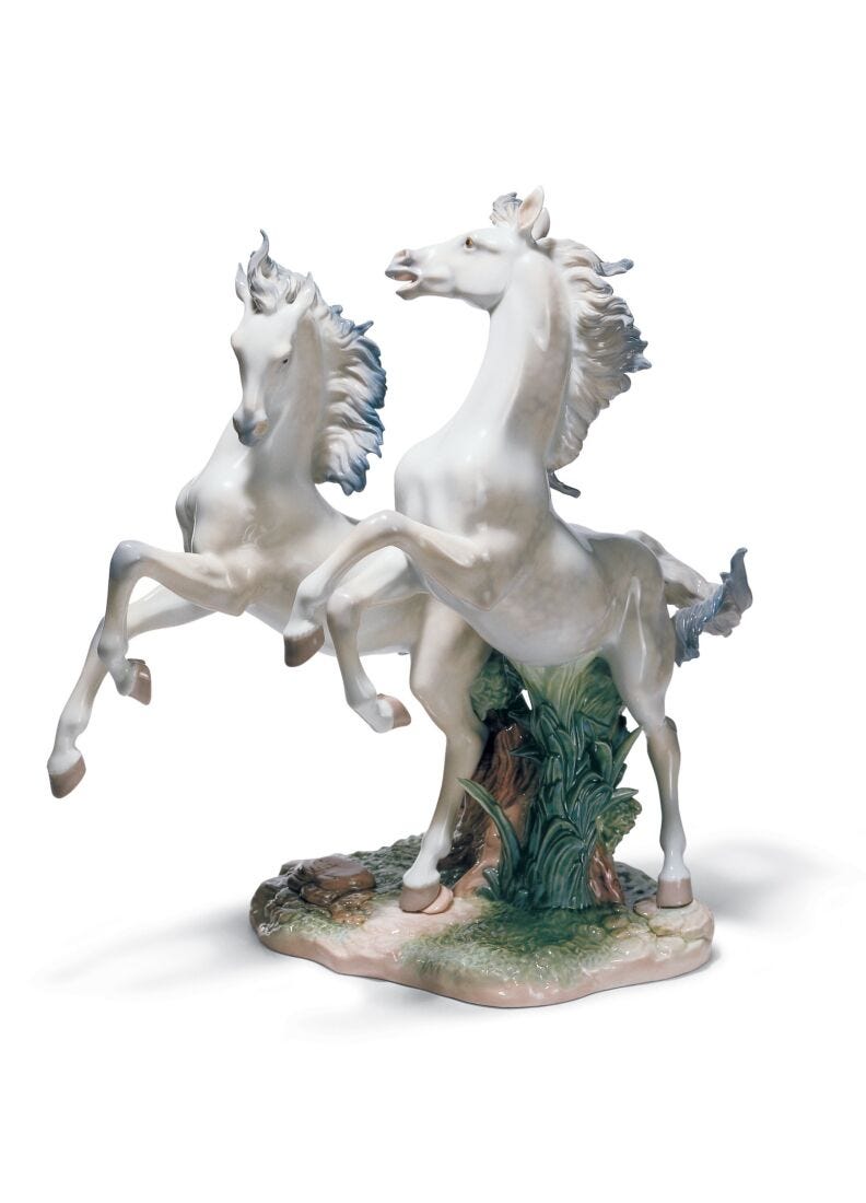 Lladro Free as The Wind Horses Sculpture Limited Edition
