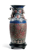 Lladro Oriental Vase Sculpture Red Limited Edition