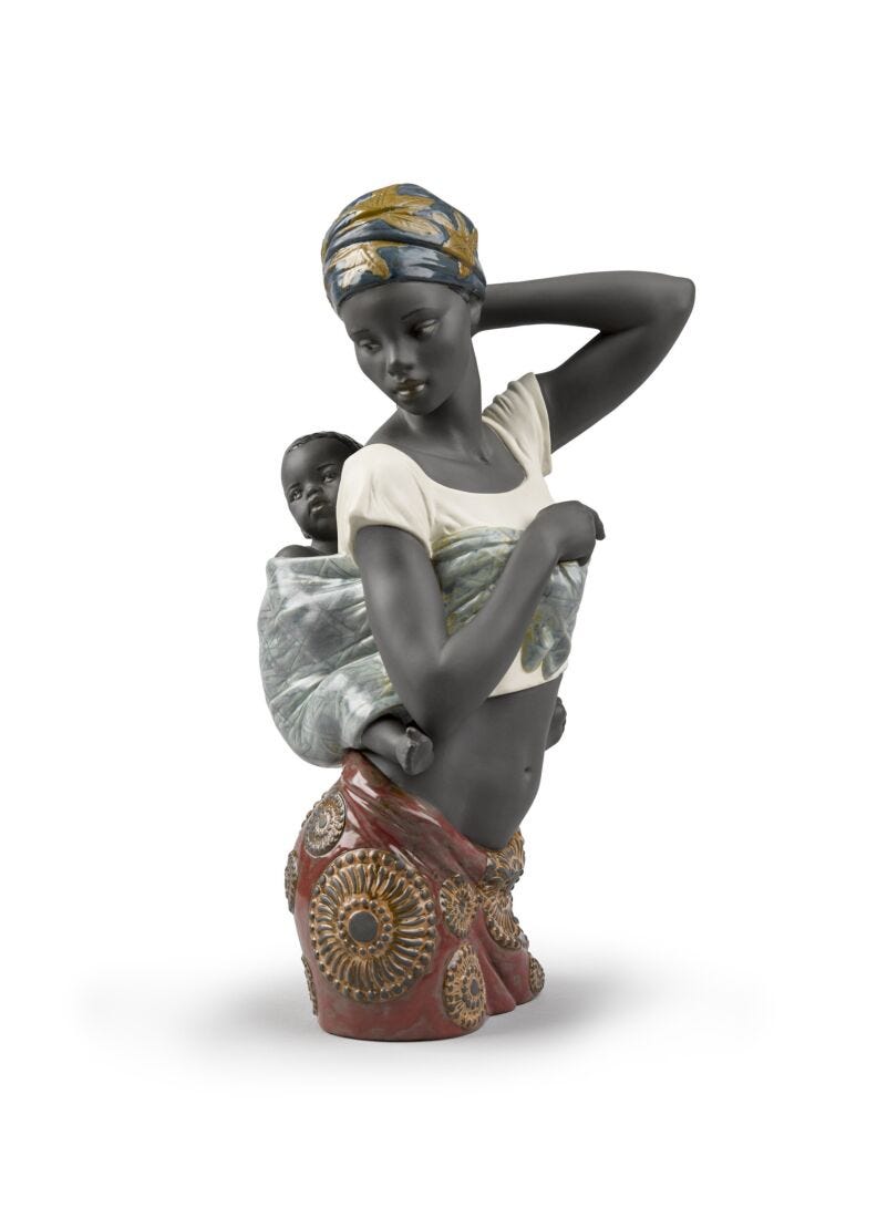 Lladro African Bond Mother Figurine