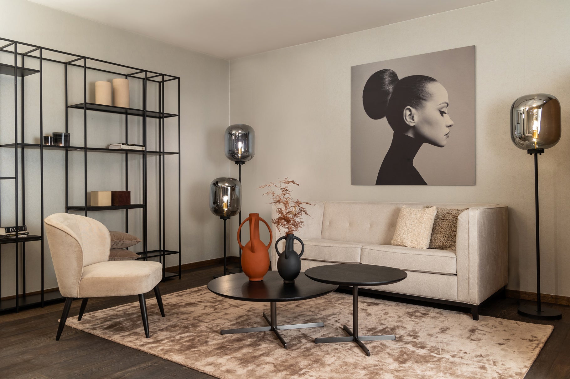 Dome Deco ARLO Armchair - dimensional drawing