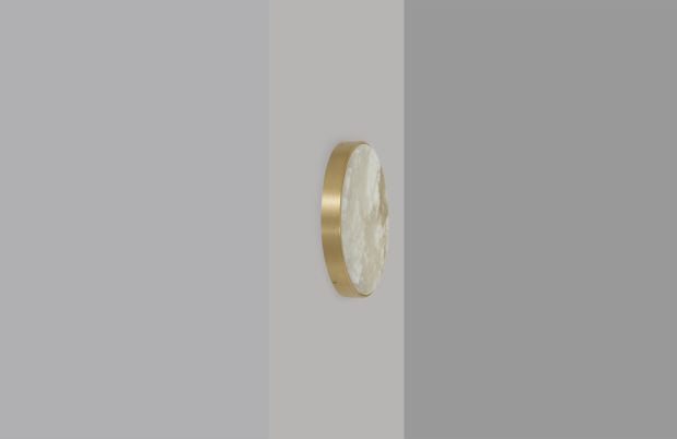 CTO Lighting Anvers Flush Medium IP44 Wall Light satin brass