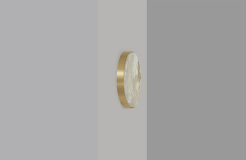 CTO Lighting Anvers Flush Medium IP44 Wall Light satin brass