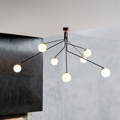 CTO Lighting Array Pendant Large Ceiling Light bronze details