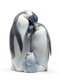 Lladro Penguin Family Figurine
