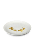 Lladro Koi Plate Golden Luster