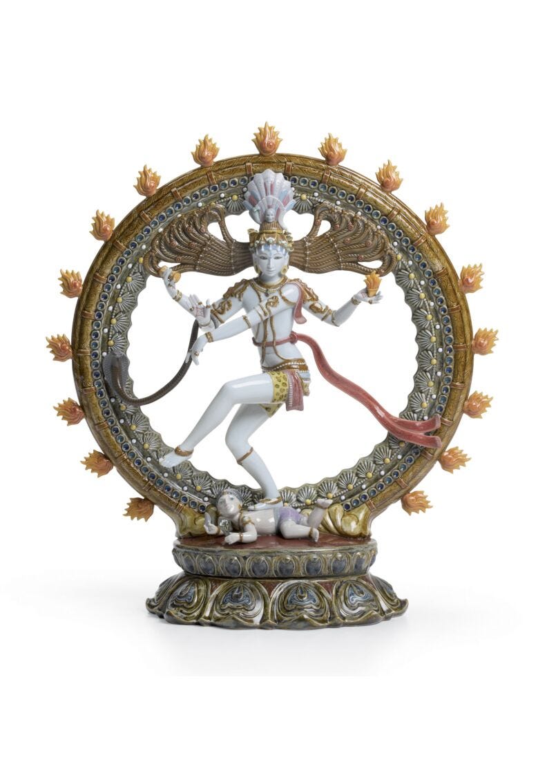 Lladro Shiva Nataraja Sculpture Limited Edition