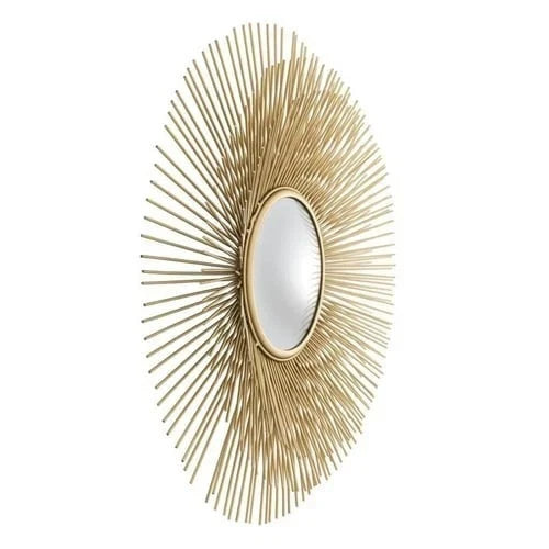 Eichholtz Solaris S gold finish mirror, side view