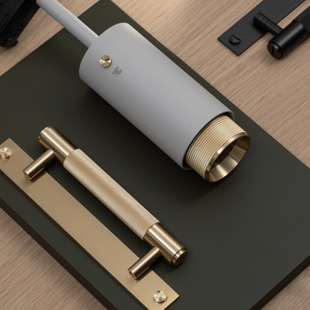 Buster + Punch Exhaust Cross Detail Kit flatlay, Brass