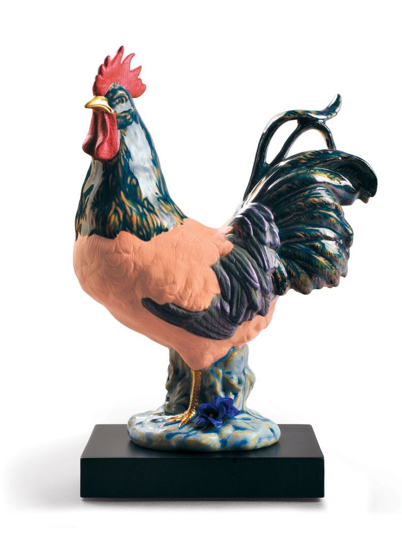 Lladro The Rooster Figurine Limited Edition
