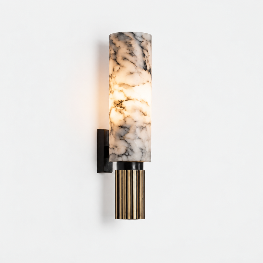 Araco Lumière Frozen Flux Alabaster Wall Light