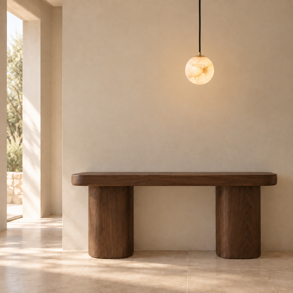 Araco Lumière Frozen Forme Alabaster Pendant Light