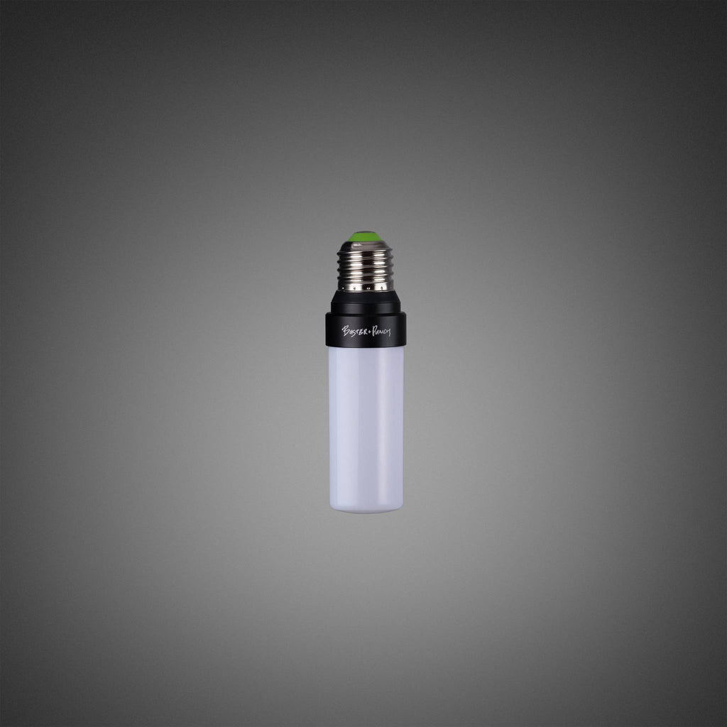 Buster + Punch Punch Bulb Forked Opal lit view by Araco Interiors