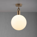 Buster + Punch Forked Ceiling Light — Opal Glass Globe, Large