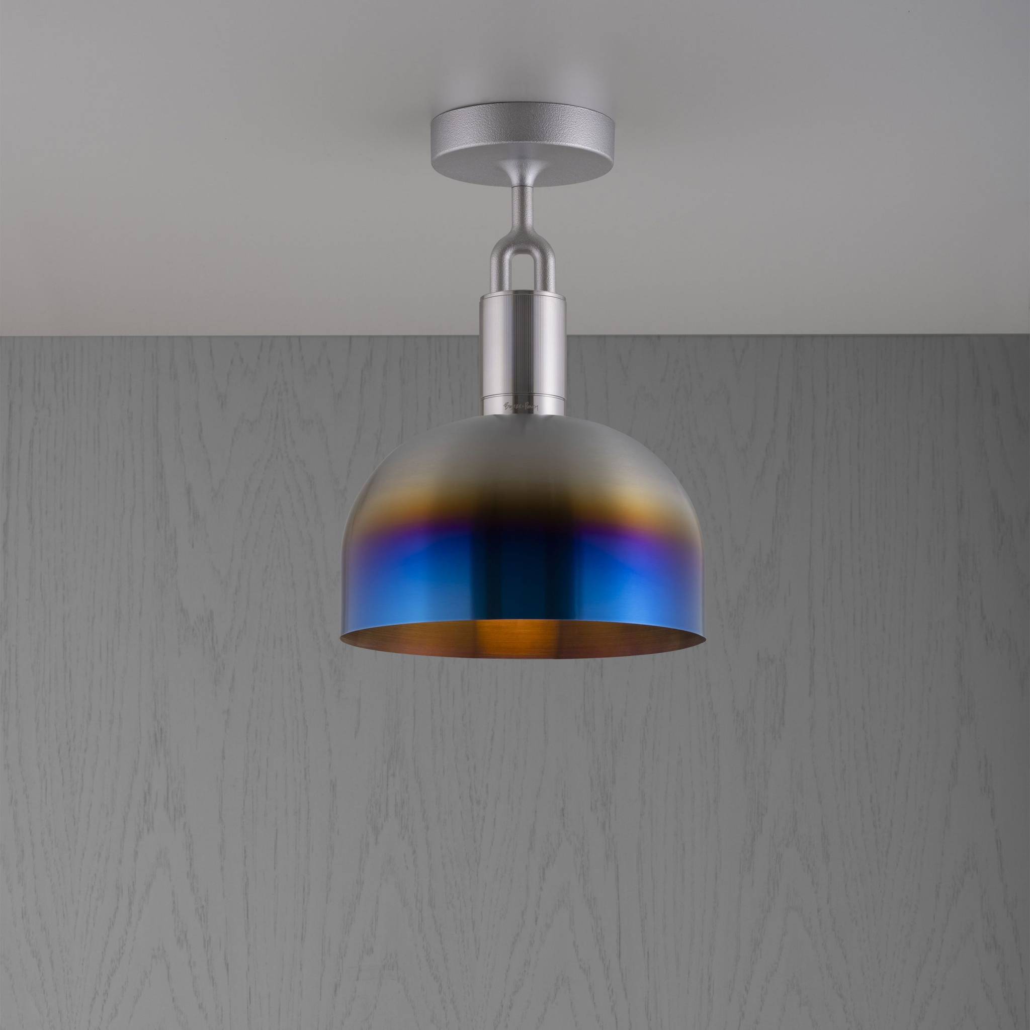Buster + Punch Forked Ceiling Light Metal Shade, Medium Burnt Steel luxury ceiling light by Araco Interiors