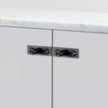 Buster + Punch Furniture Knob — Plate, Linear Knurl