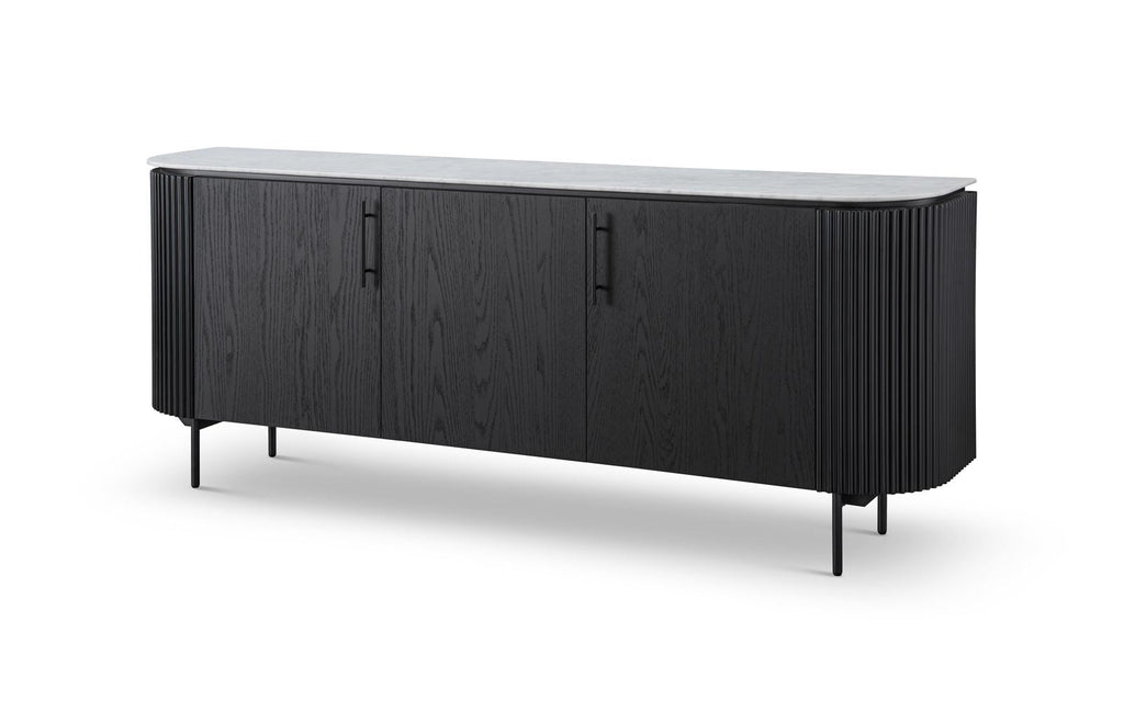 Lantine Marble Buffet - Black Oak
