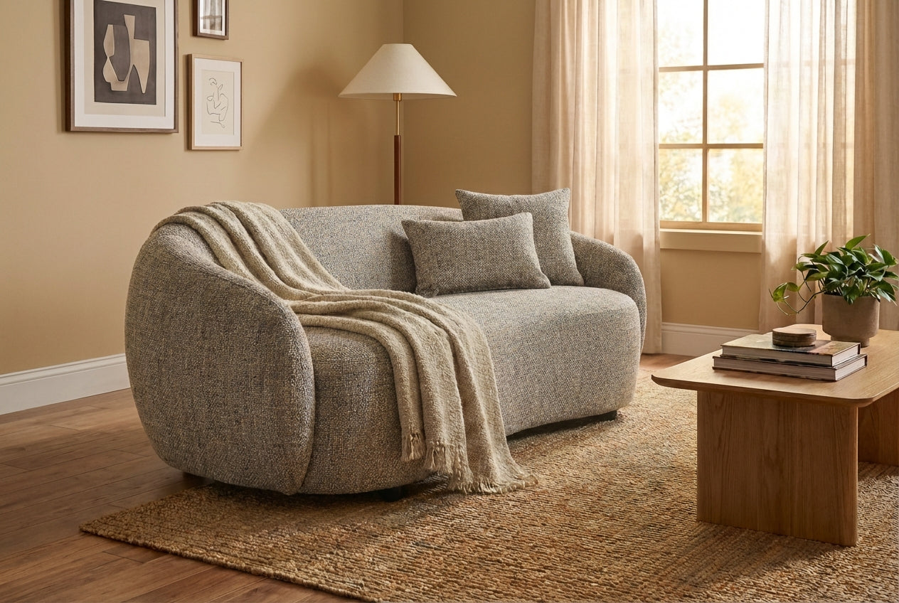 Araco Atelier Willow 3 seater sofa in Speckle fabric