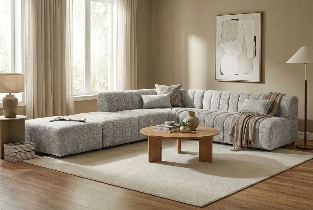 Araco Atelier Leo corner sofa in Ashlar fabric
