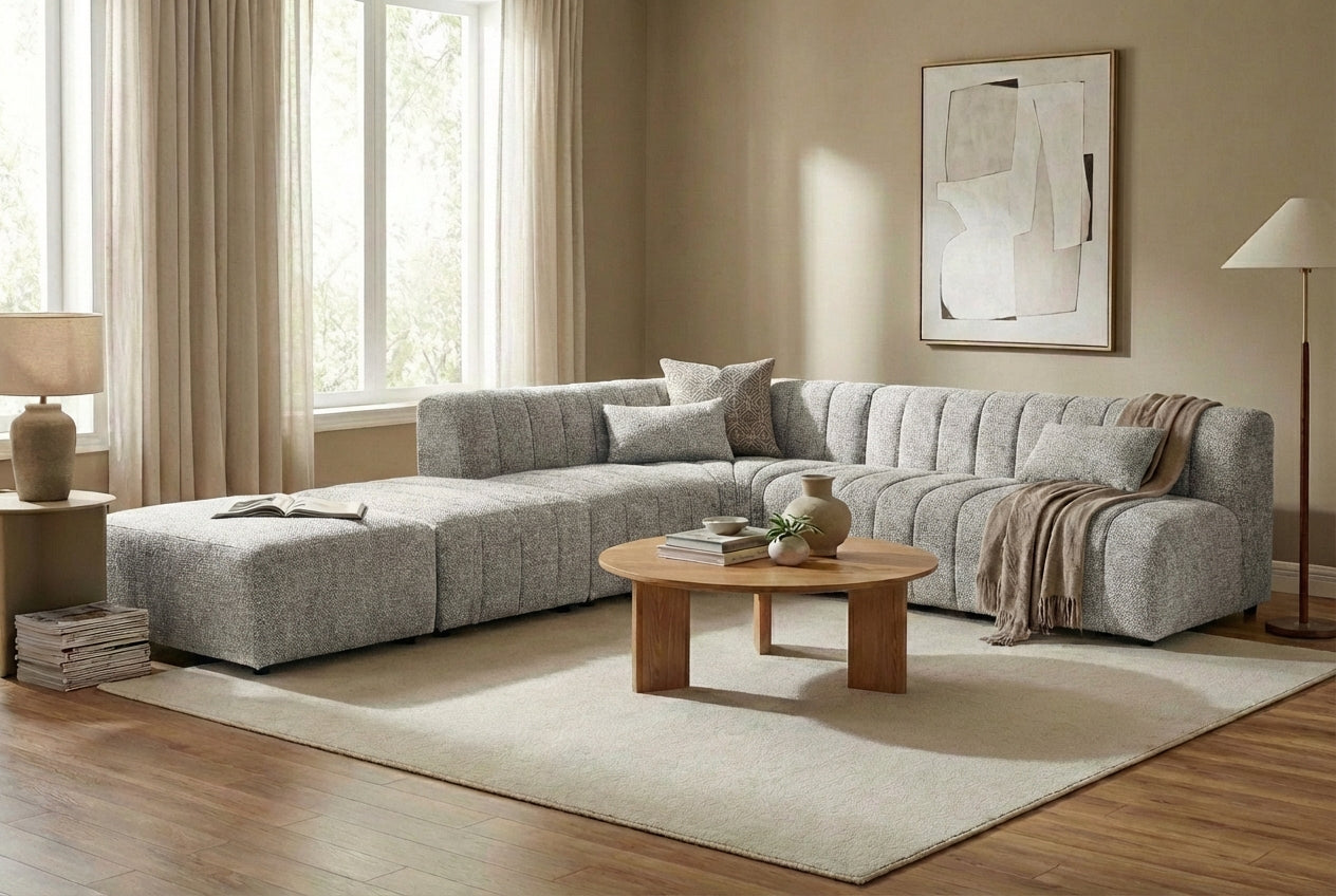 Araco Atelier Leo corner sofa in Ashlar fabric