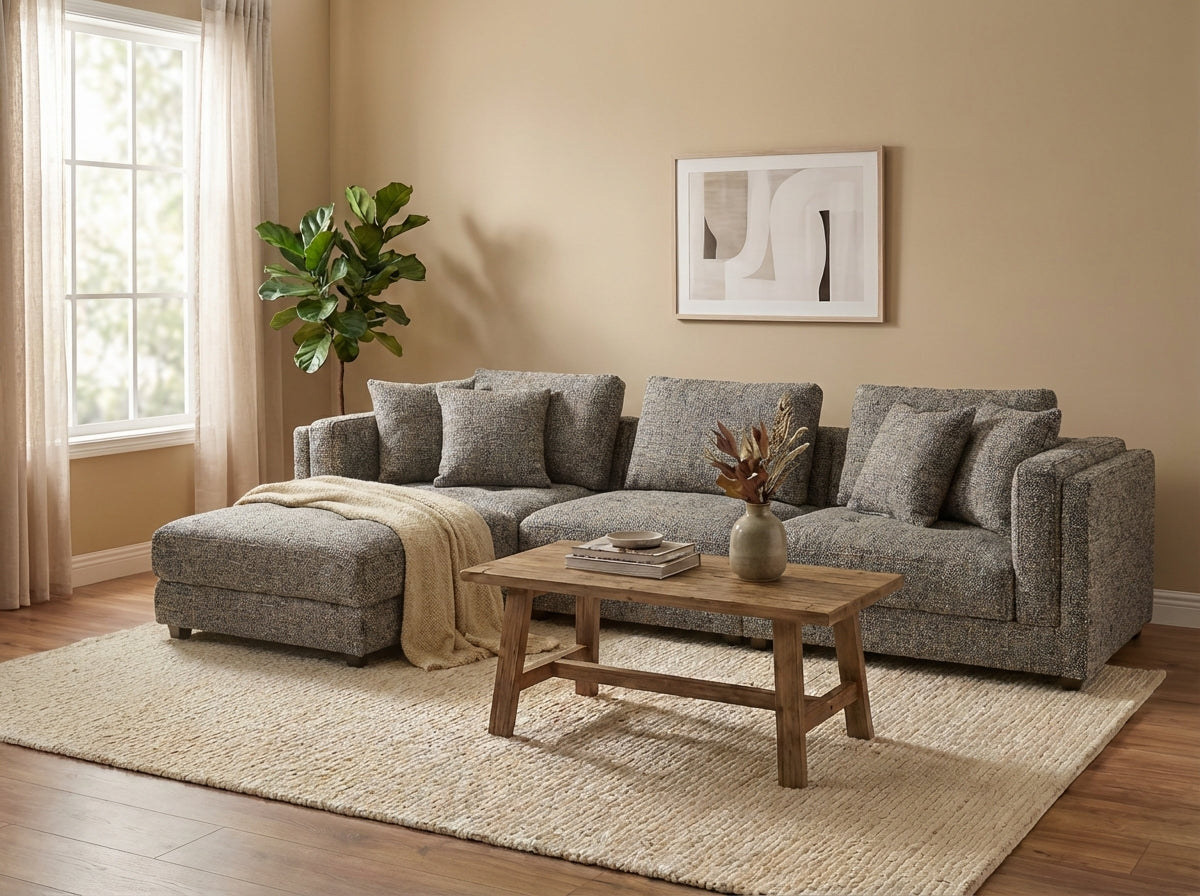 Araco Atelier Ollie 3 seater sofa in Speckle fabric