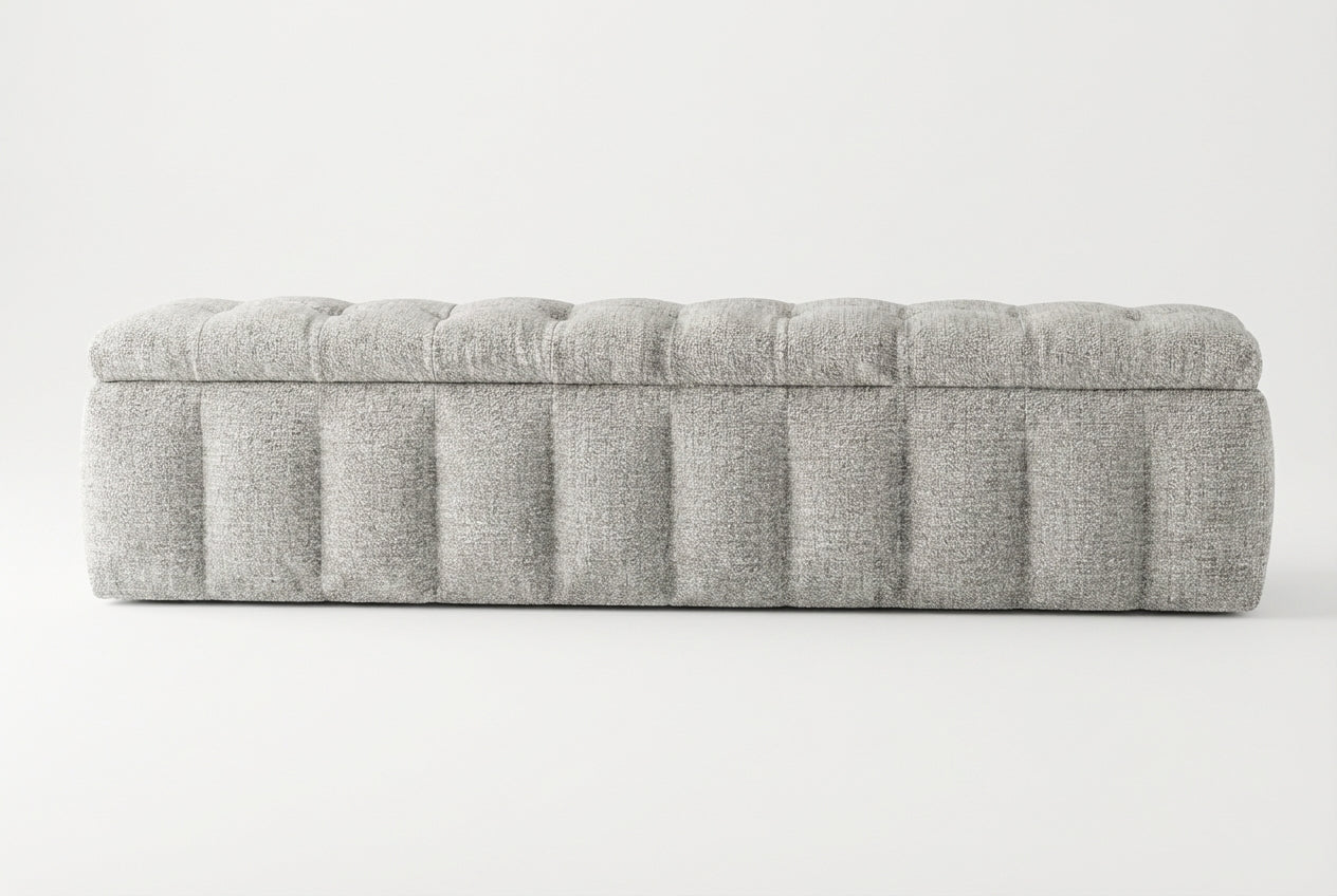 Araco Atelier Velour Bench Ashlar