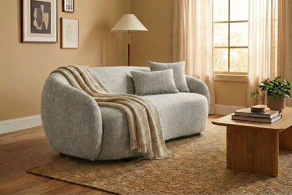 Araco Atelier Willow 3 seater sofa in Ashlar fabric