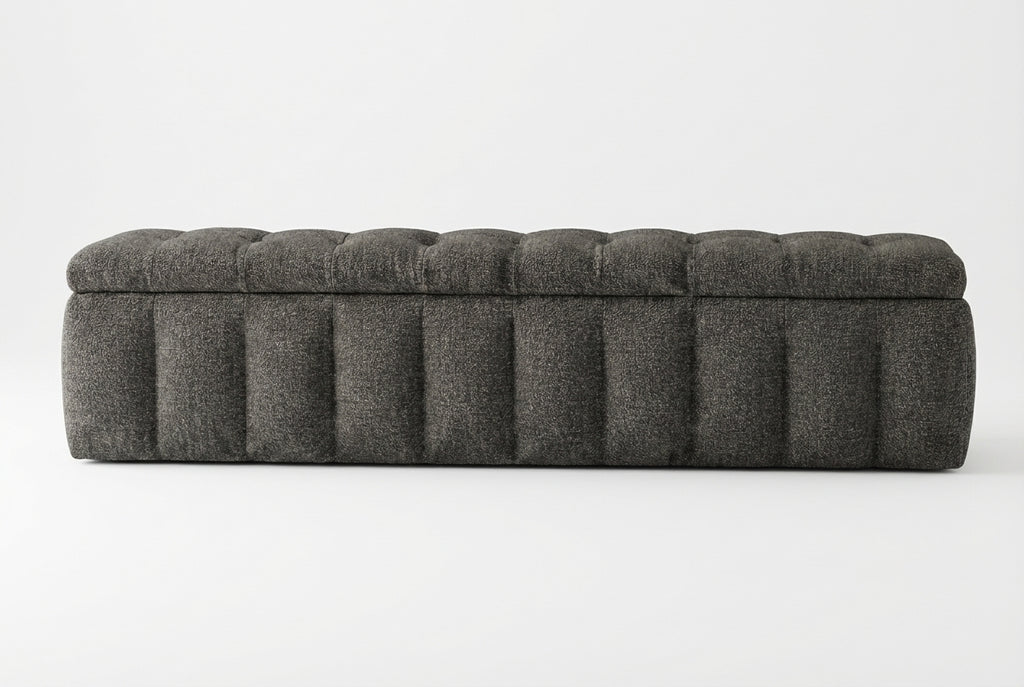 Araco Atelier Velour Bench Cinder