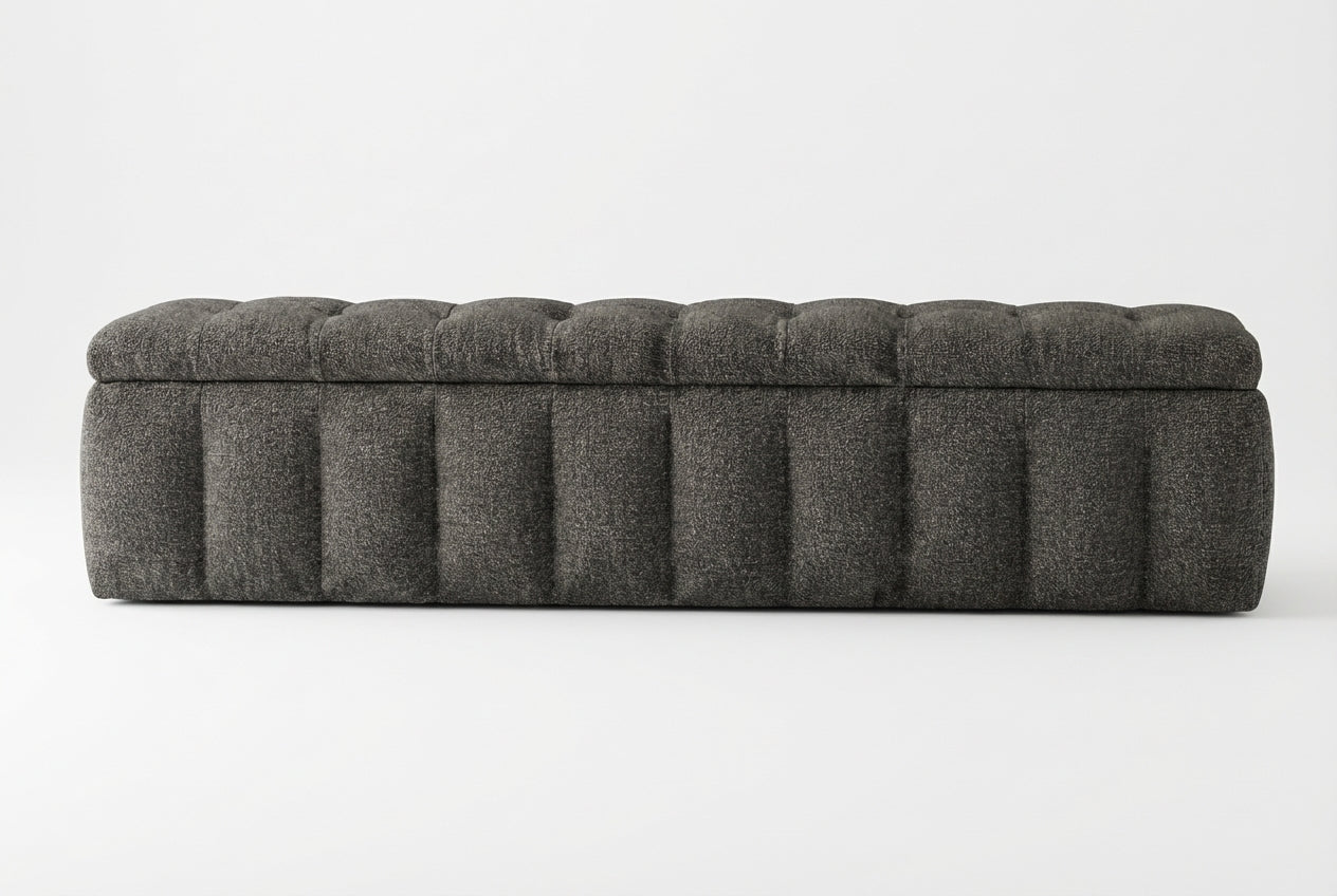 Araco Atelier Velour Bench Cinder