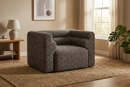 Araco Atelier Bear armchair in Cinder fabric
