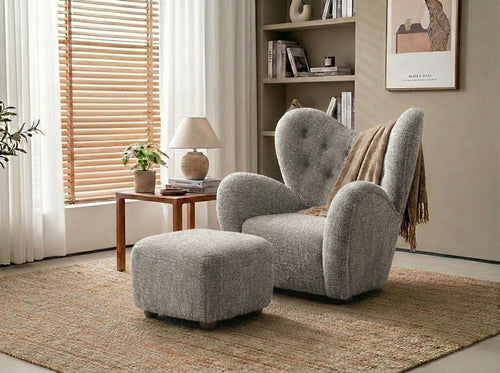 Araco Atelier Teddy armchair in Ashlar fabric