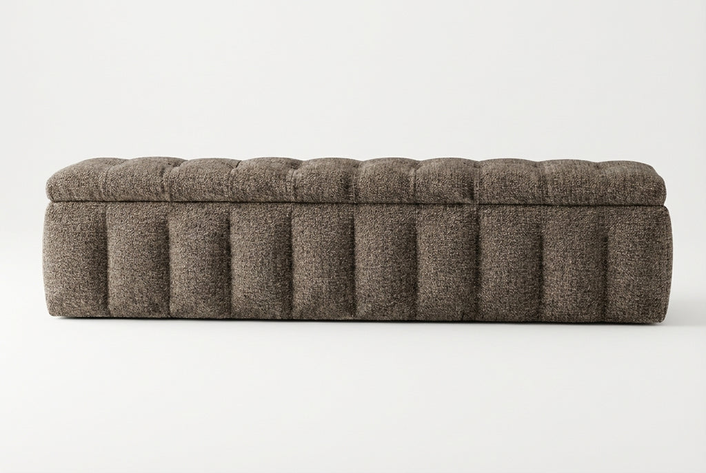 Araco Atelier Velour Bench Pebbles