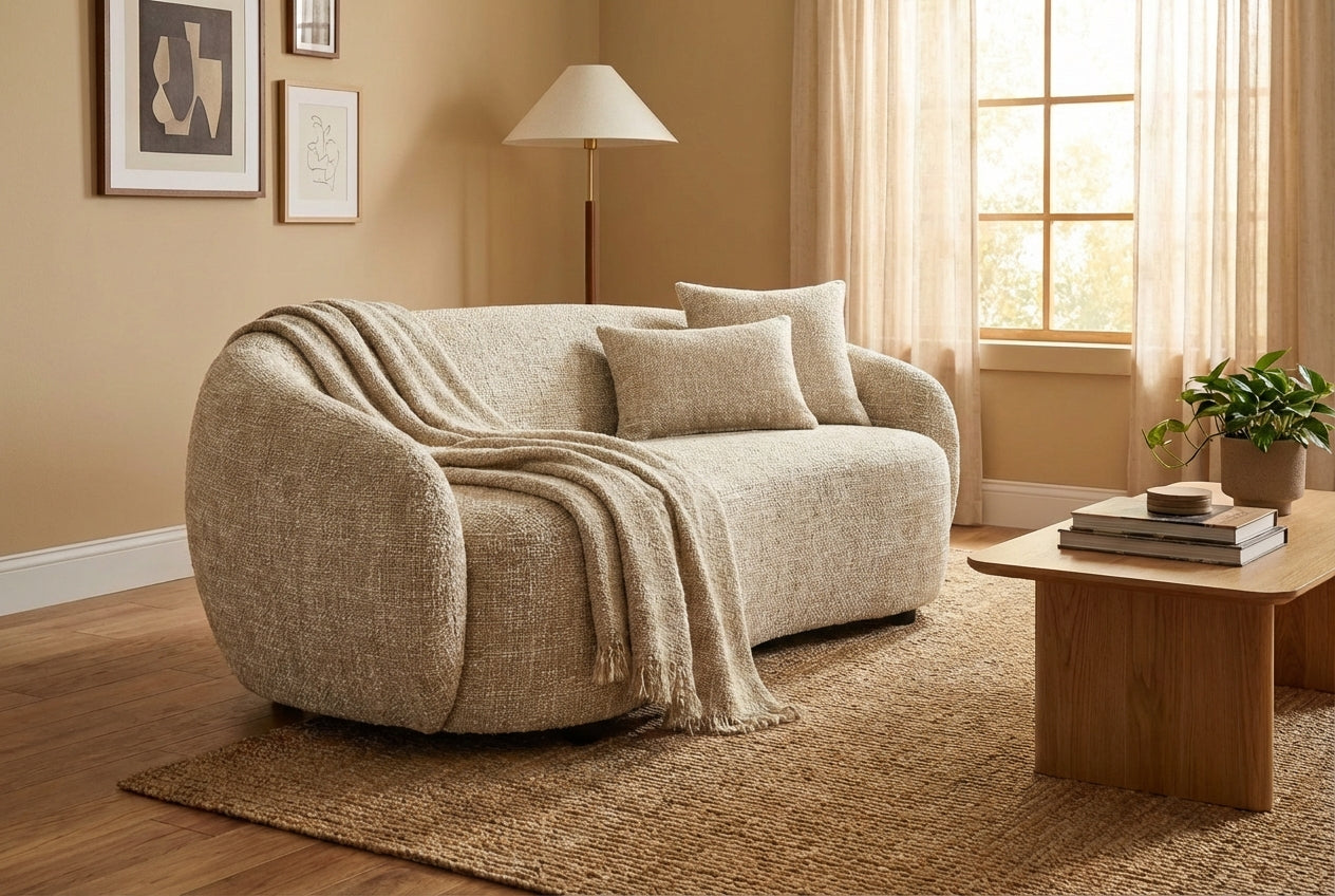 Araco Atelier Willow 3 seater sofa in Wicker fabric