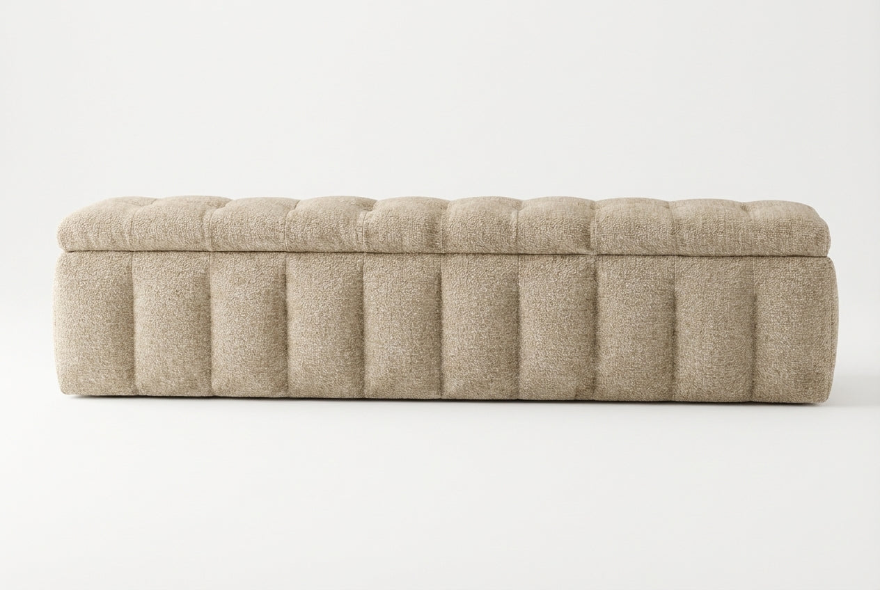 Araco Atelier Velour Bench Wicker