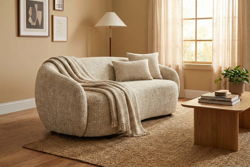 Araco Atelier Noah 2 seater sofa in Wicker fabric