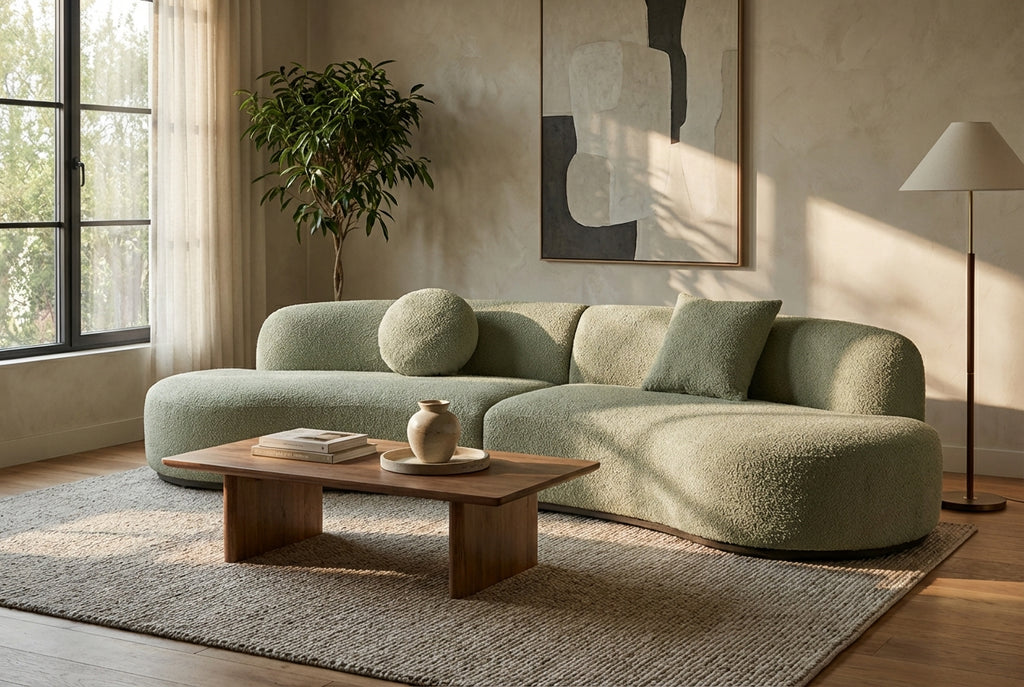 Araco Atelier Coco 4 seater sofa in Laurel fabric