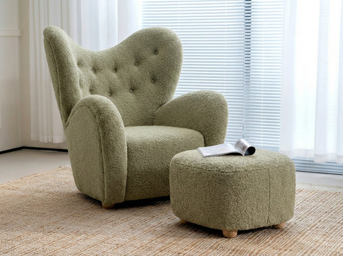 Araco Atelier Teddy armchair in Laurel fabric