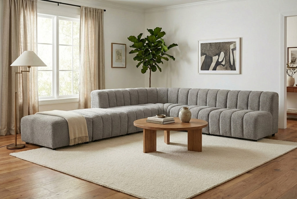 Araco Atelier Leo corner sofa in Mistral fabric
