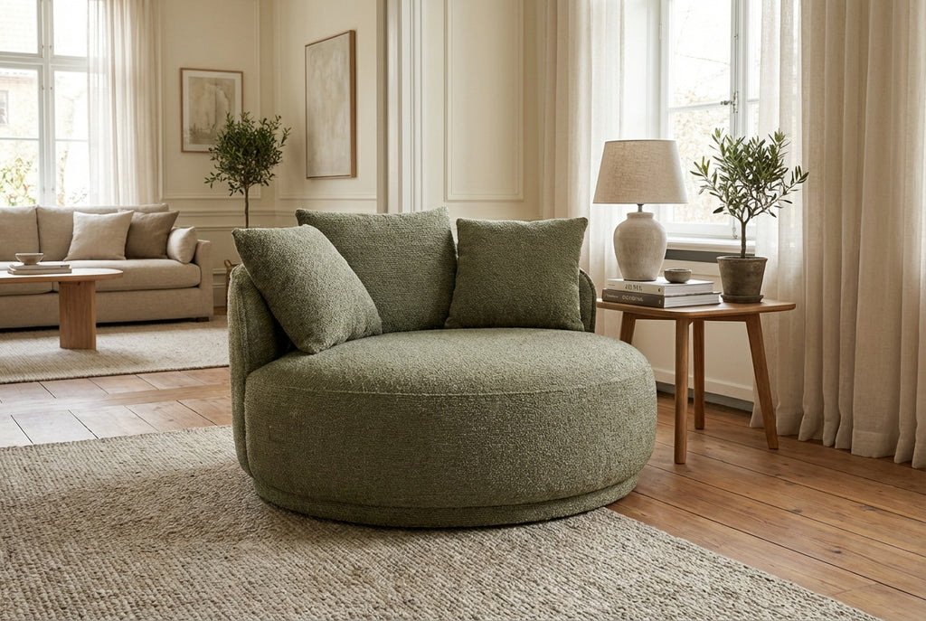 Araco Atelier Otis armchair in Laurel fabric