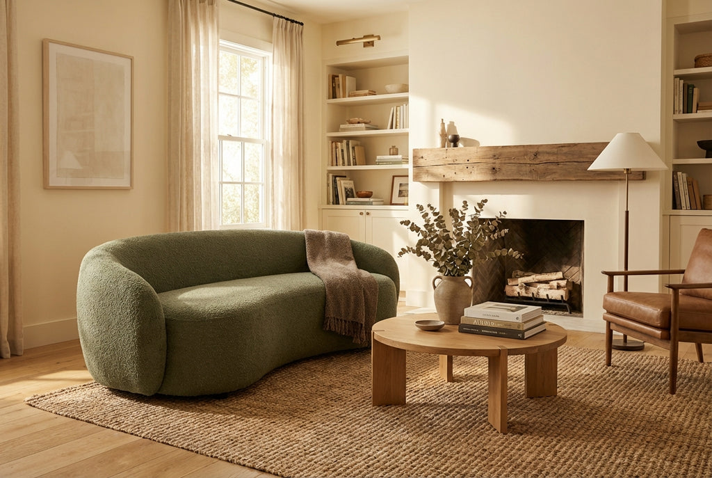 Araco Atelier Willow 3 seater sofa in Laurel fabric